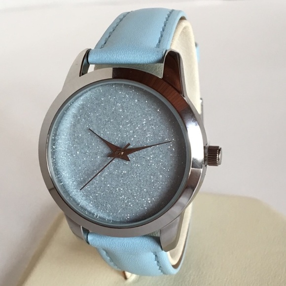 Avon Accessories - NWT Light Blue Sparkled Jeweled Watch